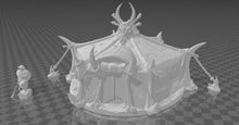 Load image into Gallery viewer, Orc War Tent: 32mm RPG Camp Terrain Resin Printed