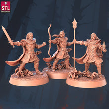 Load image into Gallery viewer, Elf War Camp Set: ABS-Like Resin Miniatures for D&D, 32mm, Pathfinder