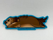 Load image into Gallery viewer, Baby Owlbear Sticker: Dungeons and Dragons Monster Diecut, Owlbear Sploot