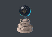 Load image into Gallery viewer, Spaceport Terrain Set 2: Sci-Fi Terrain, Holographic Planet Monitor, 32mm RPG, Cyberpunk