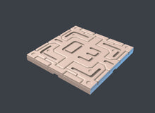 Load image into Gallery viewer, Spaceport Set 3: Sci-Fi Terrain, Modular Spaceport Landing Pad - 32mm RPG, Cyberpunk Barricades