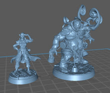 Load image into Gallery viewer, Bogman Miniature: Swamp Monster, ABS-Resin, RPG, 32mm Scale, D&D, Pathfinder