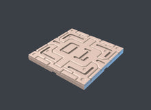 Load image into Gallery viewer, Spaceport Set 3: Sci-Fi Terrain, Modular Spaceport Landing Pad - 32mm RPG, Cyberpunk Barricades