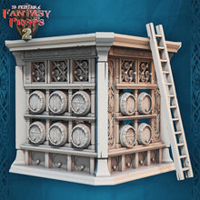 Load image into Gallery viewer, Tavern Miniature Set 1: ABS-Like Resin Bar, Ale House Terrain, D&D, Pathfinder