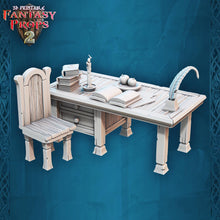 Load image into Gallery viewer, Tavern Miniature Set 3: 32mm Resin Inn Bedroom Terrain for DnD 5E