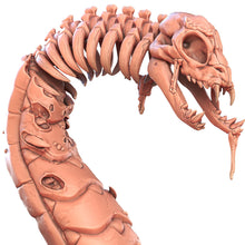 Load image into Gallery viewer, Giant Snake Miniature Set | Undead Snake | Ghoul Snake | Poisonous Snake | DnD | Dungeons and Dragons | 5e | Scatter Terrain