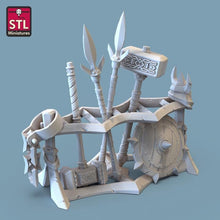 Load image into Gallery viewer, Weapon Rack/Weapon Stand/Weapon Barrel/Training Rack - Tabletop Terrain | Scatter Terrain | Dungeons and Dragons | Pathfinder RPG