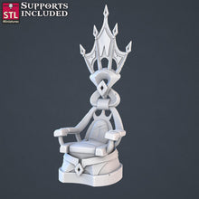 Load image into Gallery viewer, Royal Court Terrain Miniature Set: 32mm Resin Throne Room
