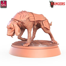 Load image into Gallery viewer, Dog/Hound Familiar: Rangers of Shadow Deep Hound Miniature, 32mm Resin Dog Familiar, DnD, Pathfinder