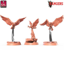 Load image into Gallery viewer, Falcon Familiar Miniature: Rangers of Shadow Deep, D&D, 32mm Scale