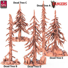 Load image into Gallery viewer, Pine Tree Terrain: 32mm Resin, DnD, Rangers of Shadow Deep