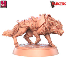 Load image into Gallery viewer, Wolf Familiar, Dire Wolf, Rangers of Shadow Deep Miniature 32mm