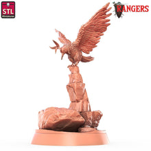 Load image into Gallery viewer, Falcon Familiar Miniature: Rangers of Shadow Deep, D&D, 32mm Scale