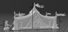 Load image into Gallery viewer, Elf War Tent: Resin Miniature, Dungeons and Dragons, D&D, Pathfinder, 32mm