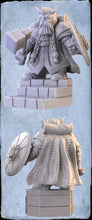 Load image into Gallery viewer, Dwarf Miniature/Mounted Dwarf/Dwarf Fighter/Dwarf Warrior/Dwarf Swordsman - 28mm | Dungeons and Dragons | Gilmore Studio | Fantasy Wars