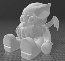 Load image into Gallery viewer, Alazif Mini Cthulhu Figure - Miniature Paint Brush Holder/Organizer - Al - Tiny Great Old One - Chibi Cthulhu