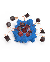 Load image into Gallery viewer, LED Crystal Dice Shrine: Translucent Dice Display for RPG