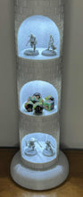 Load image into Gallery viewer, Modular Light-Up Tower Display - Convention or Tabletop Dice or Miniature Display - Dice Storage