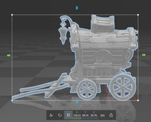Load image into Gallery viewer, Wagon/Cart/Caravan/Traveling Merchant-ASSEMBLY REQUIRED-Tabletop Terrain/Scatter Terrain/Miniatures Terrain/Dungeons and Dragons/Pathfinder
