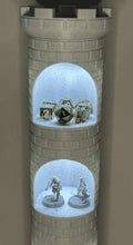 Load image into Gallery viewer, Modular Light-Up Tower Display - Convention or Tabletop Dice or Miniature Display - Dice Storage