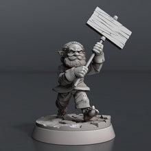 Load image into Gallery viewer, Rioter Miniature Set: Protesters, ABS-Like Resin, Townsfolk, Barricade Terrain, D&D, Pathfinder