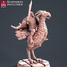 Load image into Gallery viewer, Kenku Miniatures Set | Aarakocra Set | Kenku Ranger | Kenku Mount | Axebeak | Kenku Diorama | Tabletop Terrain | DnD | Miniatures | DnD 5E