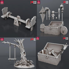 Load image into Gallery viewer, Orphanage Miniature Set | Little Kid Miniature | Children | Nuns | Toys | Bunk Bed | Chalkboard | Tabletop Terrain/DnD/Miniatures/Pathfinder