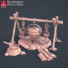 Load image into Gallery viewer, Ranger Miniature Set | Explorer | Adventurer | Lore Bard | Archaeologist | Bedroll | Tent | Tabletop Terrain/DnD/Miniatures /DnD/Pathfinder