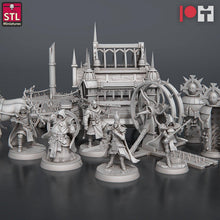Load image into Gallery viewer, Inquisitor Miniature Set | Armored Carriage/Wagon | Iron Maiden | Torture Wheel | Scatter Terrain | Dungeons and Dragons | DnD 5e | RPG