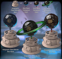 Load image into Gallery viewer, Spaceport Terrain Set 2: Sci-Fi Terrain, Holographic Planet Monitor, 32mm RPG, Cyberpunk