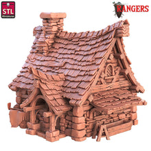 Load image into Gallery viewer, House Terrain, Cottage/Cabin Miniature: 32mm Resin, DnD, Rangers of Shadow Deep