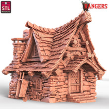 Load image into Gallery viewer, House Terrain, Cottage/Cabin Miniature: 32mm Resin, DnD, Rangers of Shadow Deep