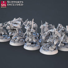 Load image into Gallery viewer, Gnoll Miniature Set | Jackal Set | Gnolls | Hyena Men | Flind | Monster | 5th Edition/Tabletop Terrain/DnD/Miniatures /DnD/Pathfinder