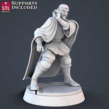 Load image into Gallery viewer, Royal Court Miniature Set | Throne Room | Royalty | Nobleman/Noblewoman Set | Guard | Knight | 5e Tabletop Terrain/DnD/Miniatures/Pathfinder