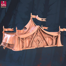 Load image into Gallery viewer, Elf War Tent: Resin Miniature, Dungeons and Dragons, D&D, Pathfinder, 32mm
