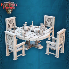 Load image into Gallery viewer, Tavern Miniature Set 2: 32mm Resin Inn - DnD Tabletop Terrain, D&D, Pathfinder