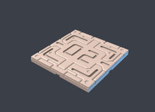 Load image into Gallery viewer, Spaceport Set 3: Sci-Fi Terrain, Modular Spaceport Landing Pad - 32mm RPG, Cyberpunk Barricades