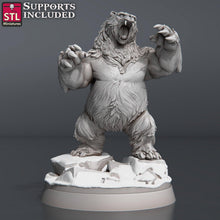 Load image into Gallery viewer, Bear Miniature Set | Brown Bear | Black Bear | Polar Bear | 5E | Dungeons and Dragons | Pathfinder | DnD | 5th Edition