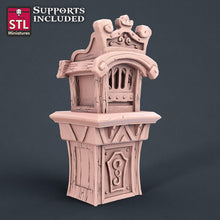 Load image into Gallery viewer, Carnival Miniatures Set | Circus | Strongman | Jester | Performers | Carnival Cart | Circus | Tabletop Terrain | DnD | Miniatures | DnD 5E