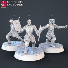 Load image into Gallery viewer, Zombie Miniature Set | Revenant | Mounted Zombie Knight | Undead | Curse of Strahd | 32mm | RPG | Dungeons and Dragons | 5e DnD | Pathfinder