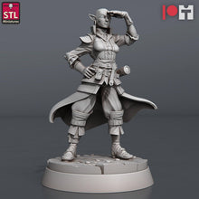 Load image into Gallery viewer, Airship Miniatures Set - Airship Boat Crew - Sailors - Seamen - Mechanic - Halfling - Pirate RPG Minis | Dungeons and Dragons | 5e