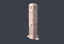 Load image into Gallery viewer, Cyberpunk Terrain Set 4 | Cyberpunk Wall w/ holes for Magnets | Cyberpunk Wall Terrain | Science Fiction Terrain | Space Terrain | 32mm