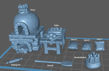 Load image into Gallery viewer, Bakery Props/Bakery Shop - Tabletop Terrain | Scatter Terrain | Miniatures Terrain | Dungeons and Dragons | Pathfinder | RPG Terrain