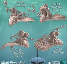 Load image into Gallery viewer, Mounted Fish Folk | Locathah Riders | Ocean Miniature | Underwater | Dungeons and Dragons Terrain