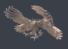 Load image into Gallery viewer, Frost Phoenix | Giant Ice Bird | Giant Bird Miniature | Flying Creature Multiple Sizes | Tundra Terrors| Ice Phoenix | Roc | DnD | 32mm