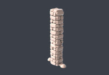 Load image into Gallery viewer, Warzone Terrain Set 2 | Brick Walls w/ holes for Magnets | Brick Wall Scatter Terrain | Battlefield Scatter Terrain | Bolt Action | 32m