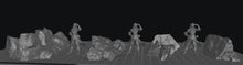 Load image into Gallery viewer, Ocean Boulder Terrain Set: 32mm RPG Rocks, Dungeons and Dragons