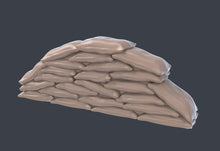 Load image into Gallery viewer, Warzone Terrain Set 3 | Battlefield Scatter Terrain | World War 2 Terrain | Bolt Action Scatter Terrain | Gun Crates | Sandbags | Anti-Tank