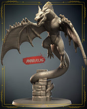 Load image into Gallery viewer, Wyvern Miniature Set 1 | Dragon Menagerie | Ancient Wyvern | Adult Wyvern | Young Wyvern | Dungeons and Dragons | Large | Huge | Gargantuan