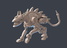 Load image into Gallery viewer, Cyber Dog | Cyber Hound | Robot Dog | Mechanical Dog | Police Dog | Cyberpunk Miniatures | Science Fiction Terrain | Space Terrain | 32mm